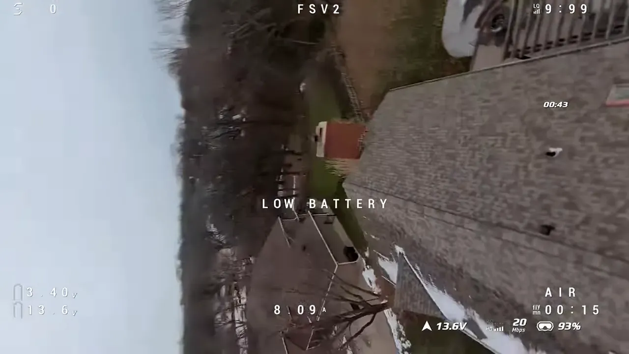 Сравнение угла обзора DJI O4 Lite