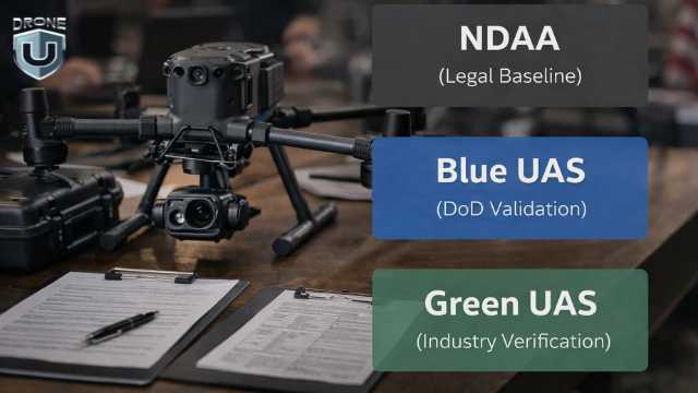 Сравнение стандартов NDAA, Blue UAS и Green UAS